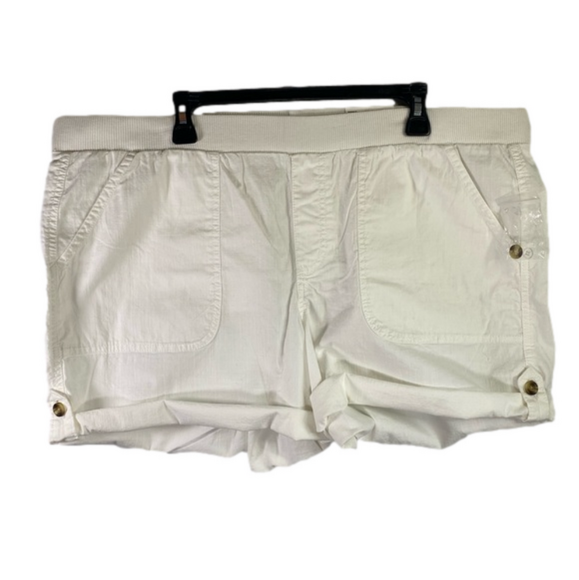 Sonoma White Easy Pull On Utility Shorts NWT Size XXL SKU0403 - Picture 1 of 7